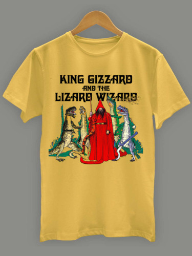 New King Gizzard & The Lizard Wizard All Size S to 5XL Yellow T-SHIRT S4147