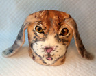 Unisex felted rabbit hare hat with long ears .Sauna hat.Felt animal.bunny hat