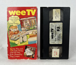 Wee-TV (VHS, 1987) Sing-along with Don Cooper 10 Songs ROUGH Former Library Copy