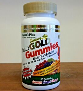Nature's Plus Source of Life  Adult Gold Gummies Multi-Vitamin 60 Gummy