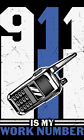 Radio Sticker Emergency Dispatcher Back Blue Support Law Enforcement