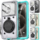 Diving Waterproof Case For iPhone 15 14 13 12 11 Pro Max Shockproof Stand Cover