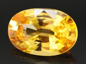NATURAL MINE - VVS OVAL YELLOW SAPPHIRE 1.33 CTS.