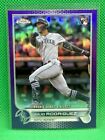 2022 Topps Chrome Update JULIO RODRIGUEZ Rookie Debut Purple RC Seattle Mariners