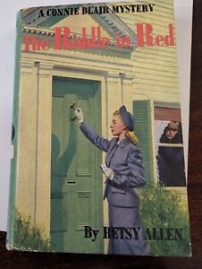 Connie Blair #2, The Riddle in Red, Betsy Allen, 1948 Hardcover VG Pictorial Cov