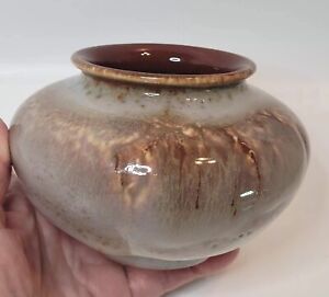 ROOKWOOD Art Pottery Vase Brown Butterfat Lava Look Glaze Pooling 1953 #6660F