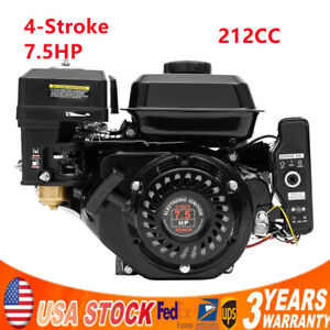 7.5HP 212cc Gas Engine Motor Electric Start Horizontal Engine 4-Stroke Go Kart