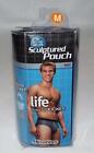 NOS 2005 Men's Life By Jockey M Sculptured Pouch w/Spandex BRIEF Blue Underwear