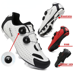 MTB/ Road Cycling Shoes Men Bicycle Shoes Route Cleat Mountain Bike Flat Sneaker