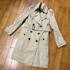 Woman's Burberry Black Label Trench Coat w/Liner Beige Asian Fit 38 US size S.