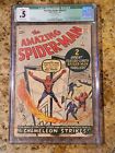 1963 Marvel Comics Amazing Spider-Man 1 CGC .5. Stan Lee Fantastic Four