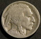 1918 D Buffalo Nickel Semi-Key Date Restored Five 5 Cent Coin B778