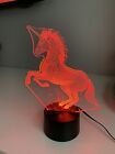 3D Illusion Unicorn Night Lamp, 16 Colors LED Night Light for Desk Table Decor