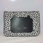 Kate Spade Meow Cat large Black and white Zip pouch