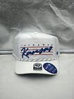 Kansas Jayhawks NCAA '47 Brand White Script Hitch Adjustable Snapback Hat