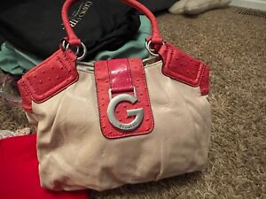 by Guess pink purse bag pocketbook shoulder straps