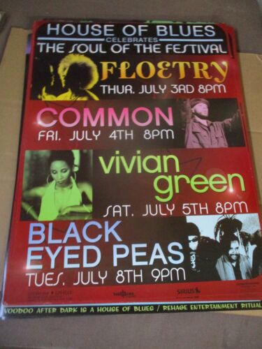 House of Blues Soul of the Festival Poster, Black Eyed Peas, Vivian Green Etc