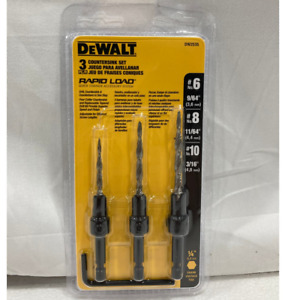 Brand New! DeWalt - DW2535 - Steel Countersink Drill Bit Set - 3-Piece