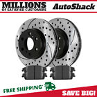 Rear Drilled and Slotted Brake Rotors & Pads for Chevy Silverado 1500 GMC Yukon