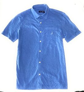 Nautica Men's Button Down Short Sleeve 100% Cotton Soft Casual Shirt