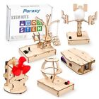 STEM Kits for Kids Ages 8-10-12, 5 in 1 STEM Projects, Wooden 3D Puzzles,