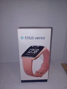 New ListingFitbit Versa Fitness Smartwatch - Peach/Rose-Gold Aluminium (FB504RG) + L BAND