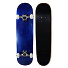 Blank Complete Skateboard 8.0 Stained Blue Raw Trucks 52mm Wheels ASSEMBLED