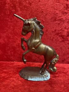 New Listing✨Storage Find✨ Vintage Brass Unicorn Figurine Paperweight