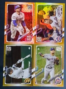 2021 Topps Series 1 / Topps Series 2 GOLD FOIL Parallels with Rookies You Pick