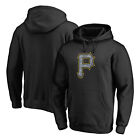 Men's Fanatics Branded Black Pittsburgh Pirates Static Logo Pullover Hoodie