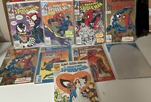 The Amazing Spider-Man Lot Of 9 #’s 347, 349, 375 2x, 388, 392, 400 & Annual 21