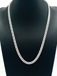 Sterling Silver Cuban Link Chain Necklace 22