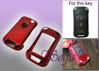 METAL RED PAINT REMOTE KEY HARD SNAP ON CASE FOR PORSCHE CAYENNE TURBO S GTS NEW