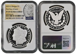 New Listing2023 S Morgan Silver Dollar $1 NGC PF69 Ultra Cameo First Day Of Issue