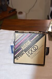 New ListingTDK Audua L-1200 7in 1200' Reel-Reel Recording Tape Made in Japan Vintage Audio
