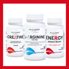 CREATINE, ENERGY & L-ARGININE - 180 Capsules - Supplement Muscle Growth - Gym