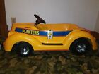 vtg Kingsbury pedal car Roadster yellow planters peanut 30s 40s 50s ford chevy