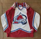 Vintage Starter Colorado Avalanche Official NHL White Jersey Adult Medium