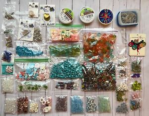 HUGE Bead Bundle Mixed Lot Jewelry Craft High Quality Beads Pendants Findings