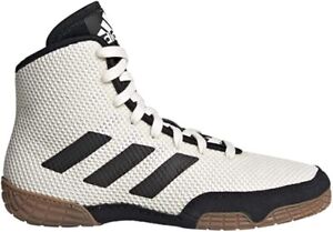 adidas Kids' Tech Fall 2.0 Wrestling Shoe, Chalk White/Black/Gum