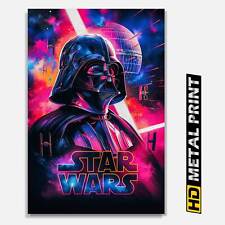 Darth Vader Star Wars Back Poster Metal Print, Movie Wall Decor, Geeky Gift