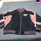 VTG Virginia Tech Hokies Leather Jacket Adult XL Global Identity G-III Black VT