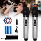 2PCS Professional VHF Wireless Microphone Handheld Mic System Karaoke w/Receiver