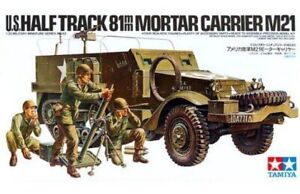 Tamiya 35083 US Army 81mm Mortar Carrier M21 Halftrack 1/35 Scale Model Kit