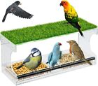 New ListingWindow Bird Feeder for Outside with Strong Suction Cups and Removable Seed Tray