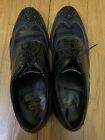 Mens Shoes Florsheim Dressy Wingtip Leather Oxford Black 10.5 D Lace Up 20330