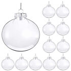 New Listing 12pcs Christmas Ornaments Clear Plastic Fillable Ornament Ball DIY Craft