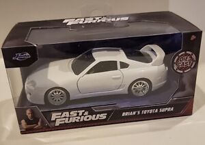Jada 1:32 Scale Fast & Furious Brian's White Toyota Supra Diecast Car