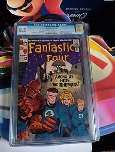 Fantastic  Four  45 1966 Cgc 8.5 Off White  To  White  First Appearance  Of ...