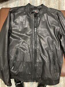 diesel leather jacket xxl used